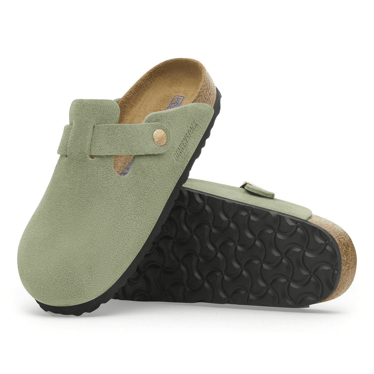 Suede Leather in Green Tea (Soft Footbed)
