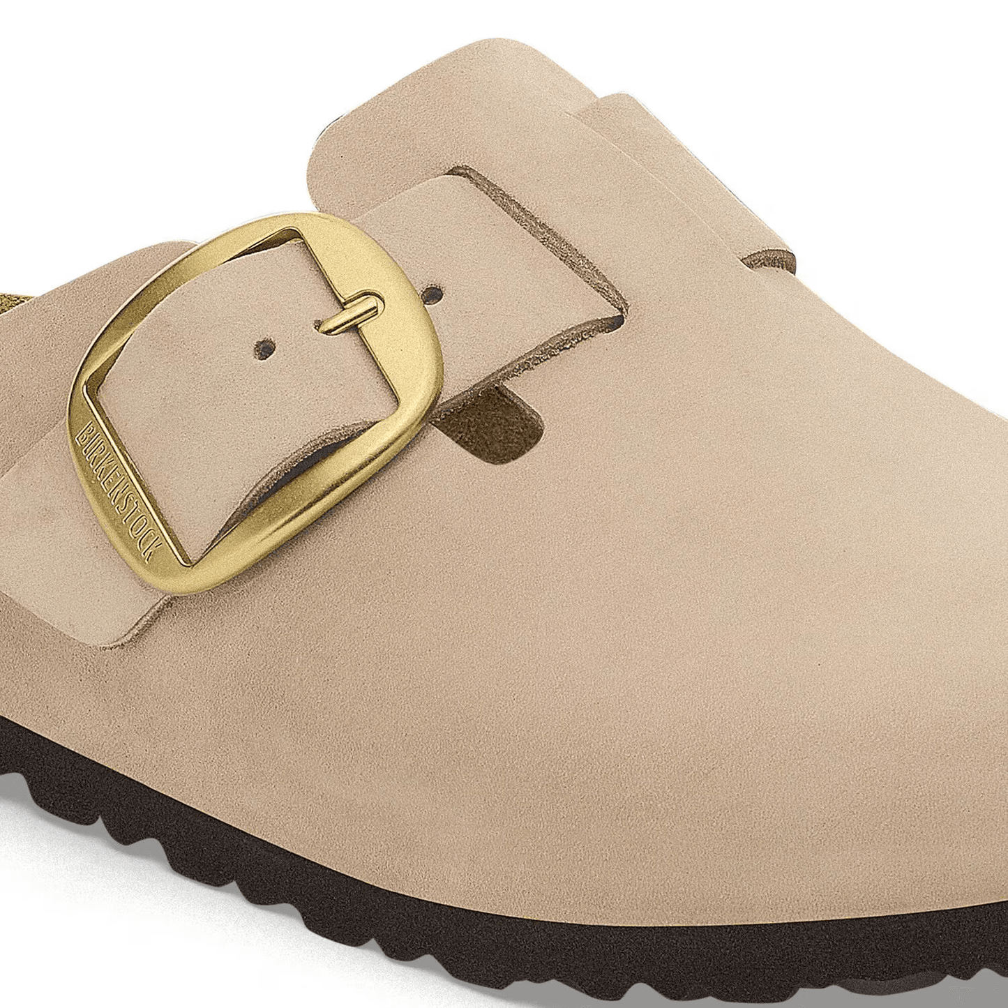 Big Buckle Nubuck Leather in Sandcastle