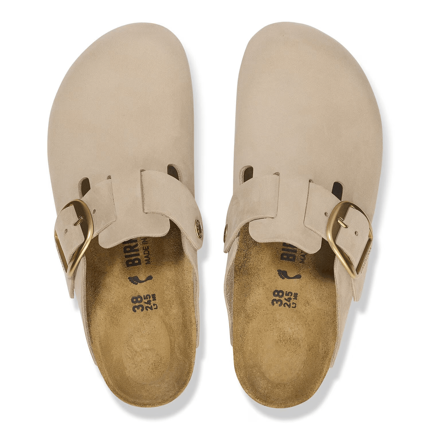 Big Buckle Nubuck Leather in Sandcastle