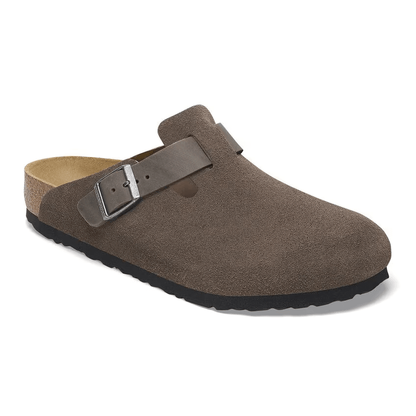 Oiled/Suede Leather in Concrete Grey