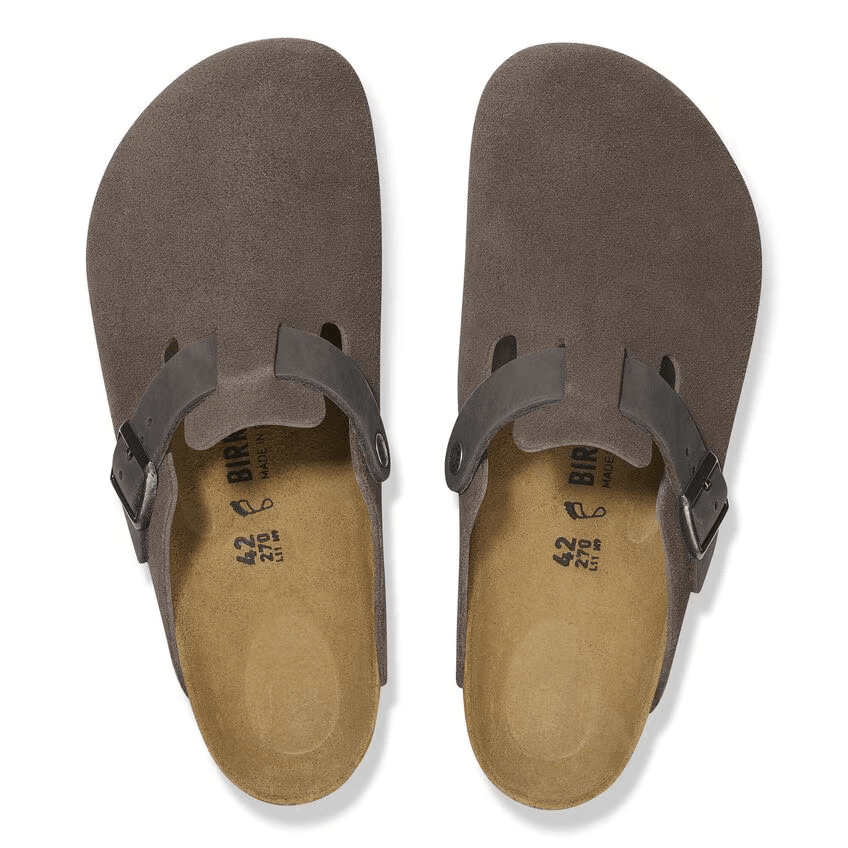 Oiled/Suede Leather in Concrete Grey