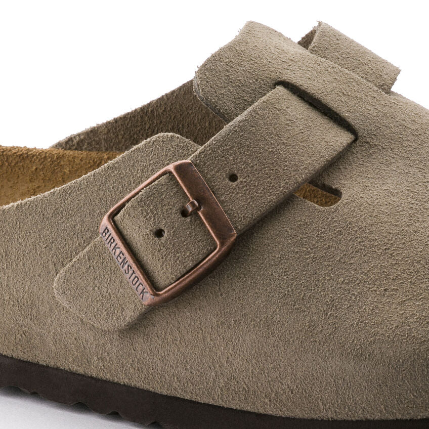 Suede Leather in Taupe (Soft Footbed - Suede Lined)