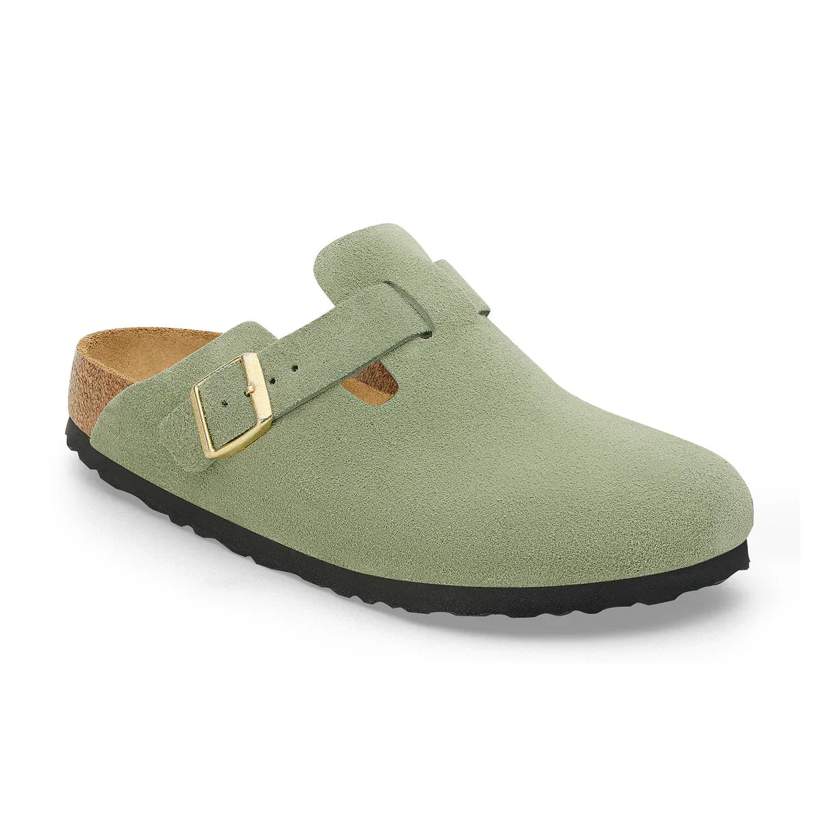 Suede Leather in Green Tea (Soft Footbed)