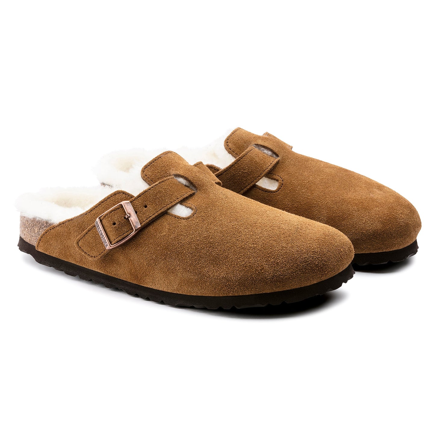 Suede Leather/Shearling in Mink