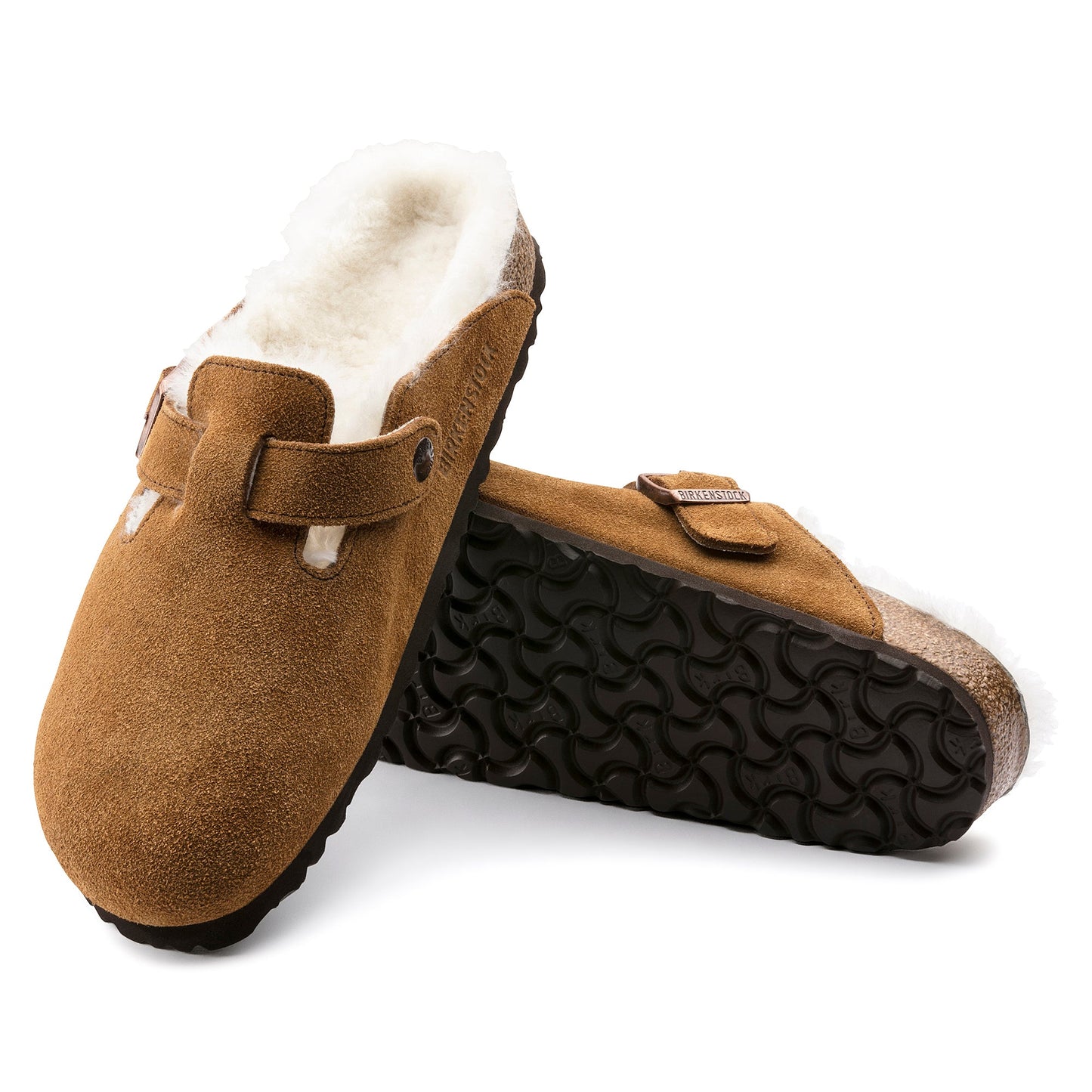 Suede Leather/Shearling in Mink