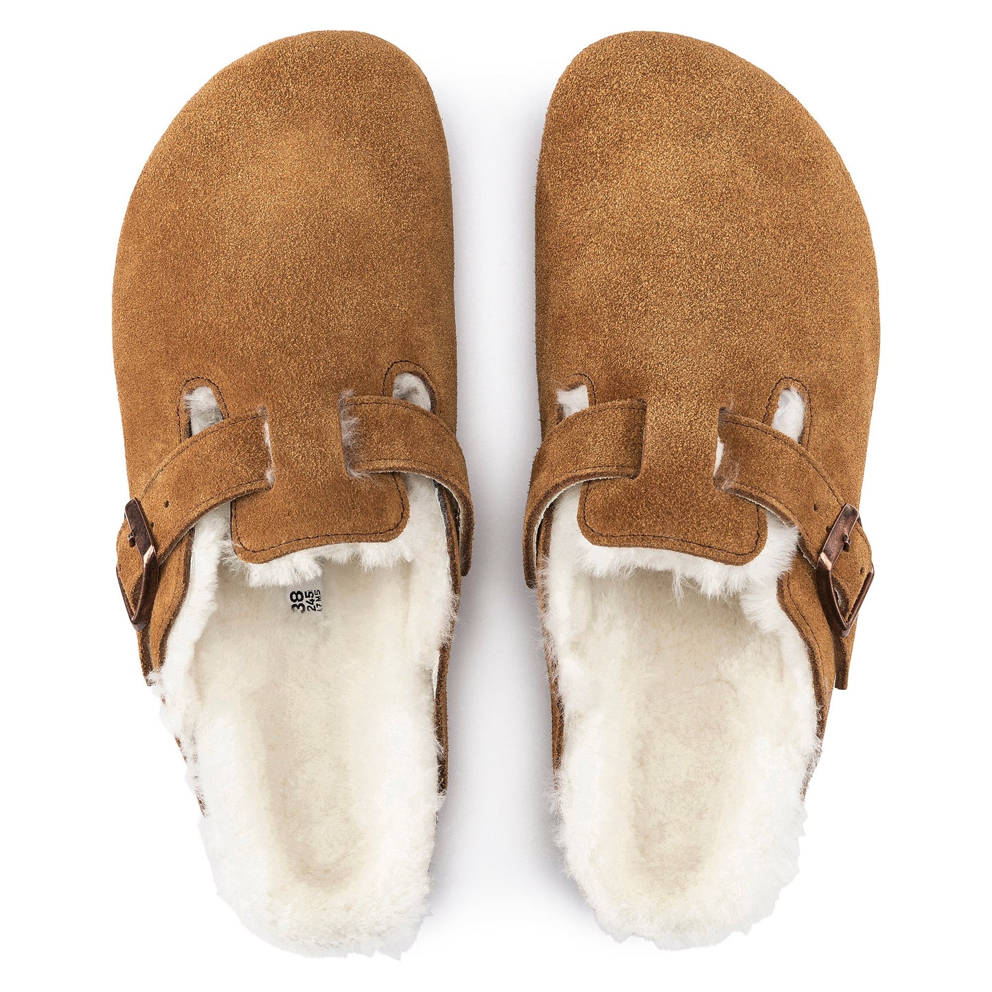 Suede Leather/Shearling in Mink