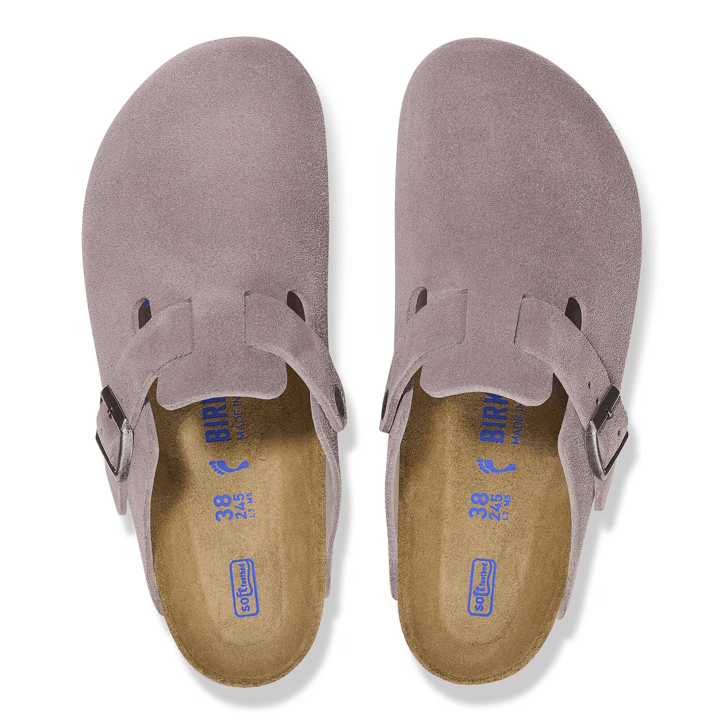 Suede Leather in Faded Purple (Soft Footbed)