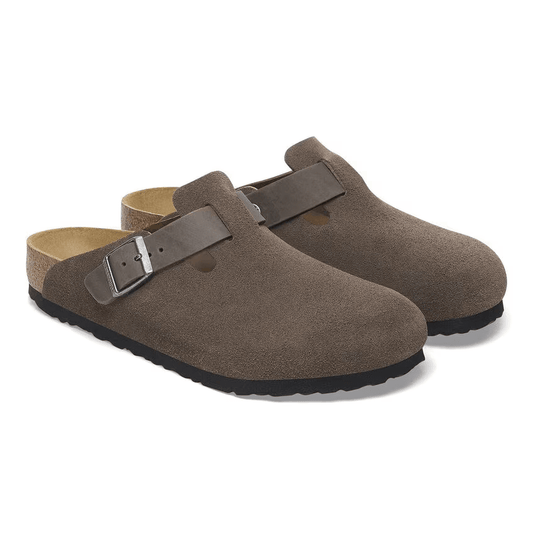 Oiled/Suede Leather in Concrete Grey
