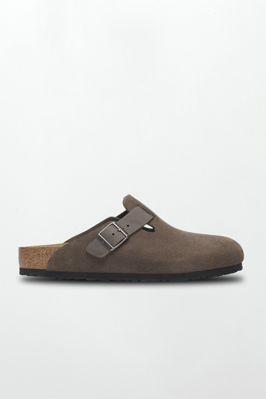 Oiled/Suede Leather in Concrete Grey