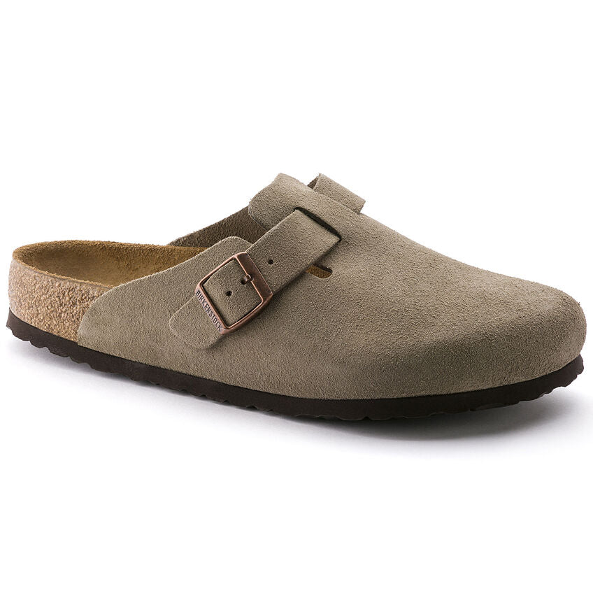 Suede Leather in Taupe (Soft Footbed - Suede Lined)