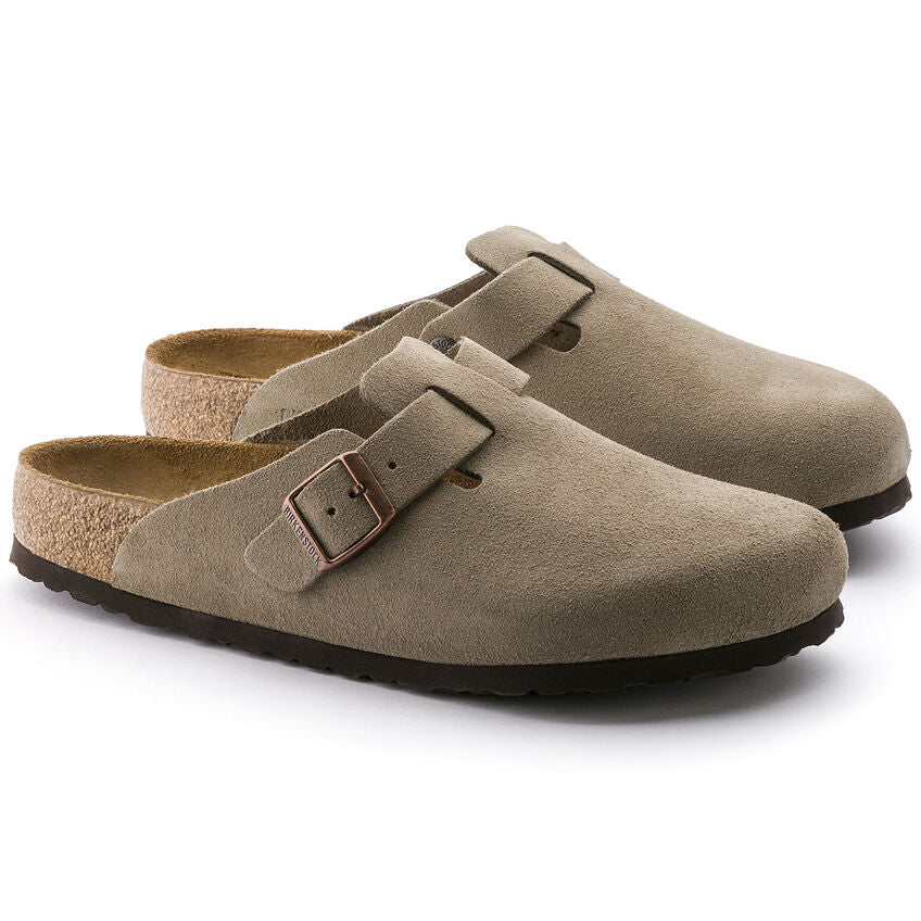 Suede Leather in Taupe (Soft Footbed - Suede Lined)