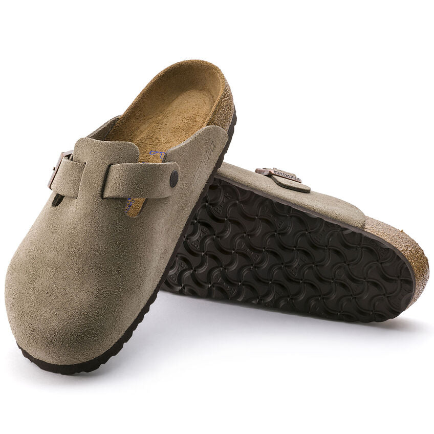 Suede Leather in Taupe (Soft Footbed - Suede Lined)
