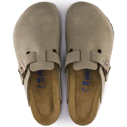 Suede Leather in Taupe (Soft Footbed - Suede Lined)